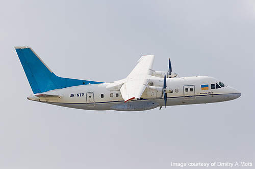 The An-140 can fly at a maximum speed of 575km/h.