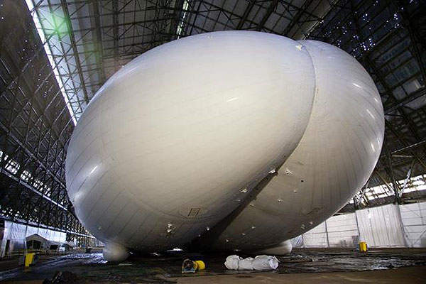 Airlander 10 was relaunched at Cardington in Bedfordshire, UK, in February 2014. Credit: HAV.