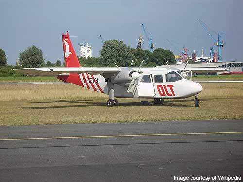 The BN-2 can operate on unprepared airstrips or short runways or grassy airfields.