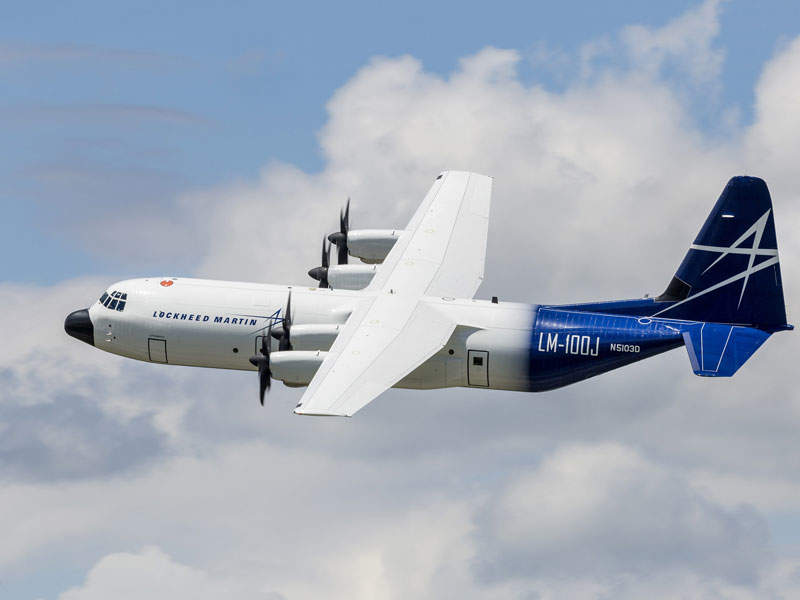LM-100J Super Hercules commercial freighter aircraft was unveiled in February 2017. Image: courtesy of Lockheed Martin Corporation.