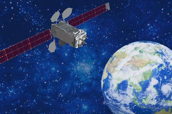 Artistic rendering of the Intelsat 22 communication satellite. Image courtesy of Intelsat.