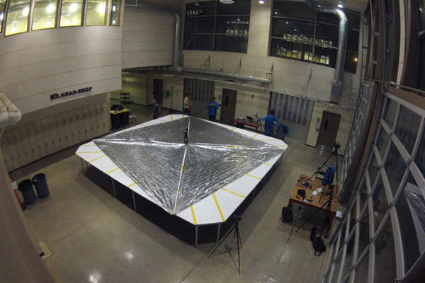LightSail-1 steers in Earth's orbit using radiation from the sun. Credit: The Planetary Society.
