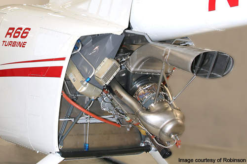 The R66 is powered by a Rolls-Royce RR300 turboshaft engine.