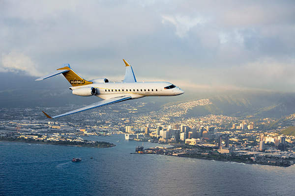 The first Global 6000 aircraft was delivered to Wideworld Services.