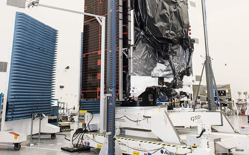 The satellite was launched into geostationary orbit (GEO) from French Guiana. Credit: Intelsat.