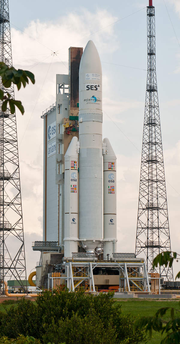 Koreasat-7 will be carried into the orbit by Ariane 5. Image courtesy of Arianespace.
