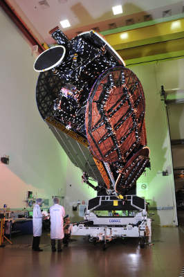 SS/L designed and manufactured the EchoStar XVI satellite at its Palo Alto factory in California.