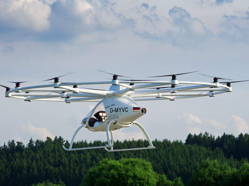 The VC200 helicopter’s maiden flight was held in November 2013. Credit: e-volo.