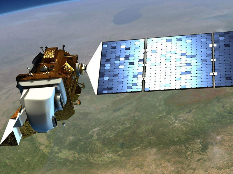 The satellite will provide useful data of Earth’s land surface. Credit: NASA.