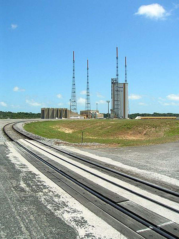 ASTRA 2F satellite was launched from Kourou, French Guiana. Image courtesy of Philippe Semanaz.