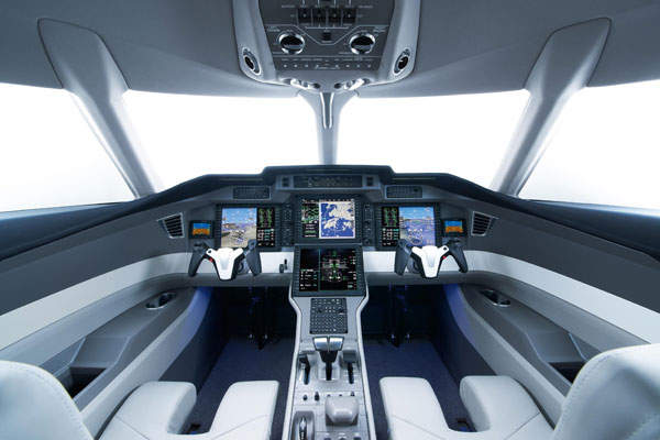 The aircraft flight deck was developed by Honeywell. Image courtesy of Pilatus Aircraft Ltd.