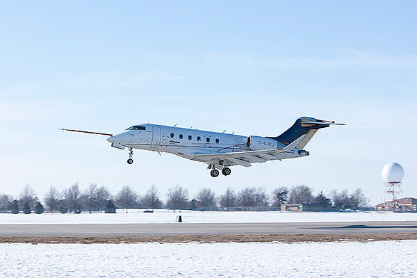 Challenger 350 is powered by two evolved Honeywell HTF7350 engines.