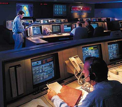 The Orbcomm satellites are controlled from the network control centre.