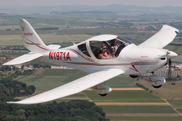 The aircraft features an advanced, metallic airframe. Credit: Evektor-Aerotechnik.