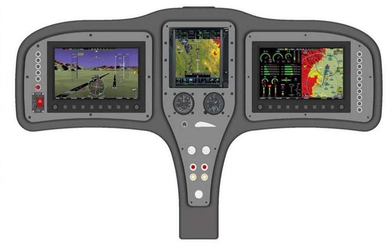 The light sport aircraft comes with Dynon SkyView SE avionics suite. Credit: REMOS.