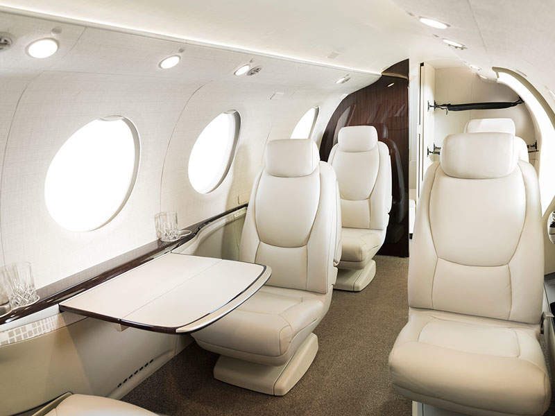 The aircraft’s cabin will have executive-style seating. Credit: Textron Aviation.