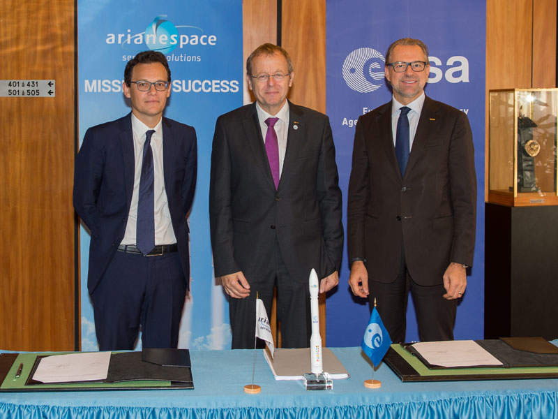 The satellite’s launch operations were managed by Arianespace. Image: courtesy of ESA–Nadia Imbert-Vier.