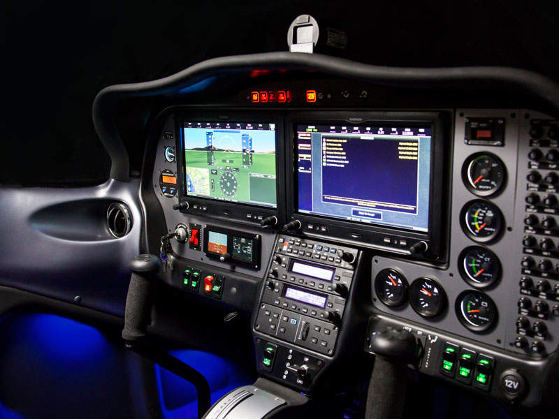 The P2002 Sierra MkII can be fitted with Garmin G3X night version flight deck. Credit: Tecnam.