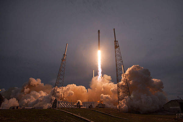 The satellite was launched from Space Launch Complex 40 at Cape Canaveral Air Force Station in Florida, US. Credit: Space Exploration Technologies Corporation.