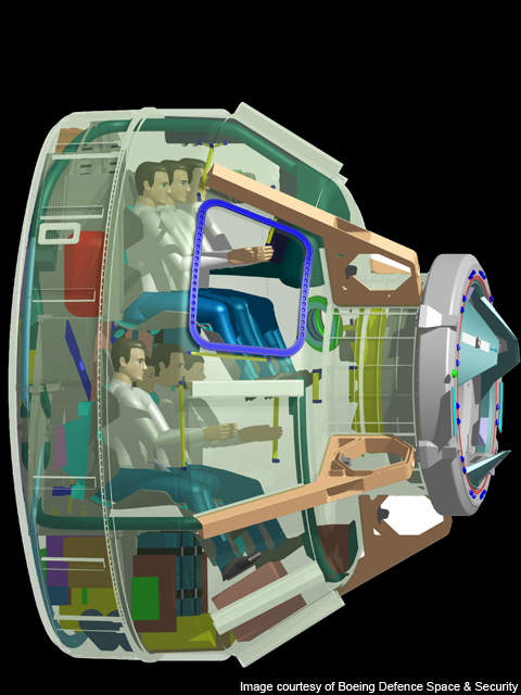 Artist's rendition of the CST-100.