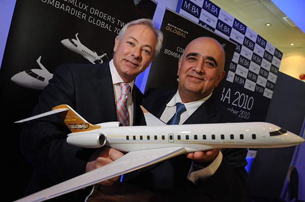 Comlux Aviation ordered two Global 7500 jets in December 2010. Credit: Bombardier.
