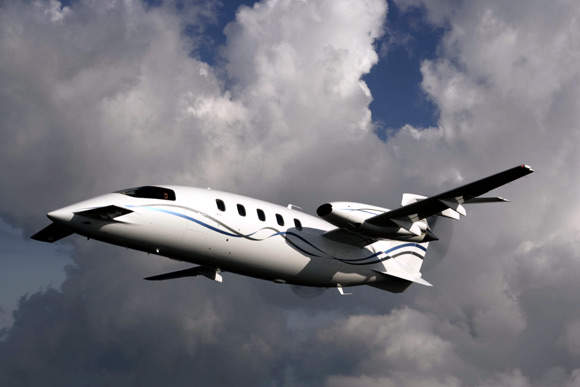 The Avanti II has a maximum operating speed of Mach 0.70 and seats up to nine passengers.