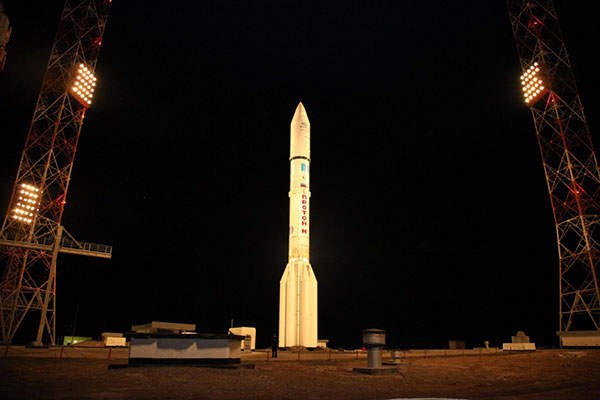 The satellite was launched by a Proton Breeze M rocket in March 2015. Credit: Roscosmos.