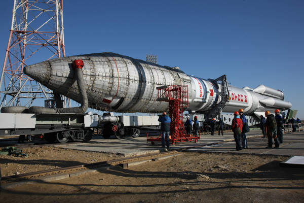 The Proton M Breeze launched Satmex 8 into space from the Baikonur Cosmodrome in Kazakhstan. Image courtesy of Khrunichev.