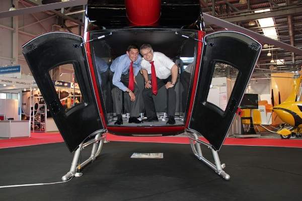 The helicopter has clamshell doors located on the rear side for loading cargo and medical equipment. Credit: Marenco Swisshelicopter.