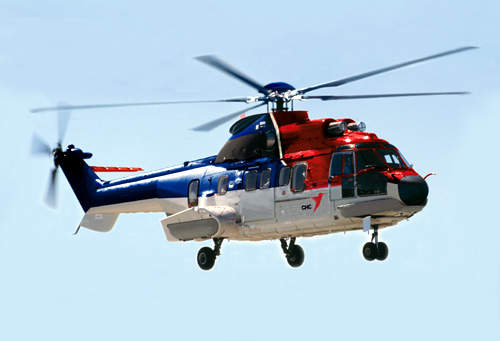 The EC225 civil multirole and offshore support helicopter.