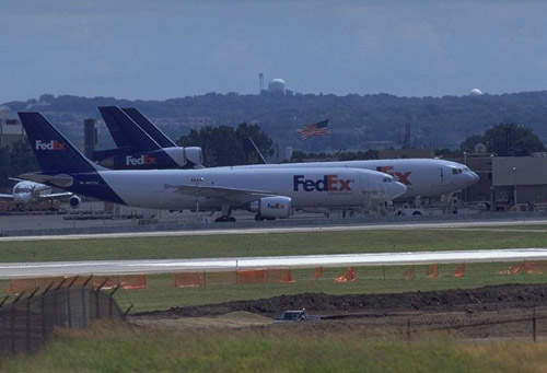 A-300-600F freighter aircraft operated by Federal Express.
