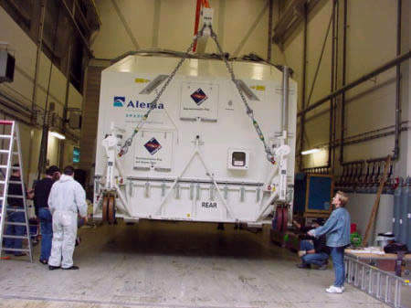 The Integral spacecraft was delivered in July 2001.