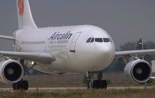 A310-300 twin-engine wide-bodied airliner in service with Air Calin.