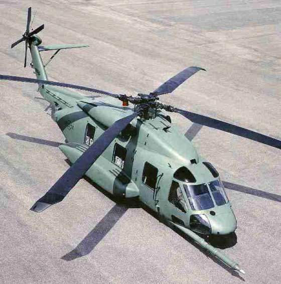 Sikorsky's full mock-up of the military version of the S-92 showing its air-to-air refueling probe.