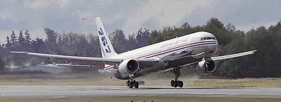 Boeing 767-400ER's maiden flight.