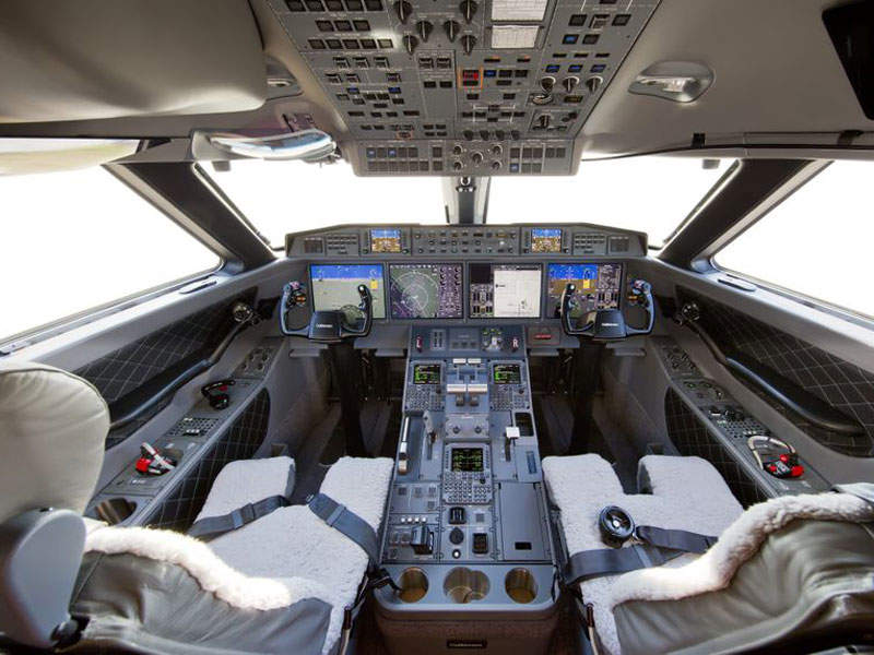 The G650ER is equipped with fly-by-wire technology, PlaneConnect HTM and PlaneView II flight deck system. Credit: Gulfstream Aerospace Corporation.