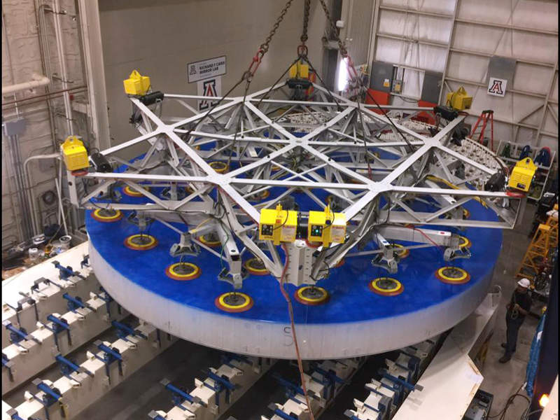 The GMT’s primary mirror segment one was completed in September 2017. Credit: GMTO Corporation.