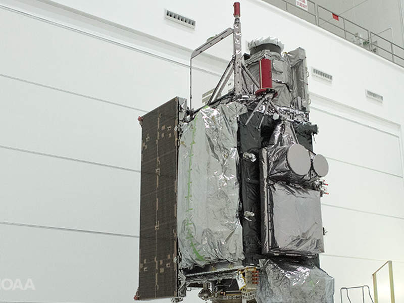 Geostationary Operational Environmental Satellite-S (GOES-S) was launched from Cape Canaveral Air Force Station in Florida in March 2018. Credit: NOAA / Nasa.