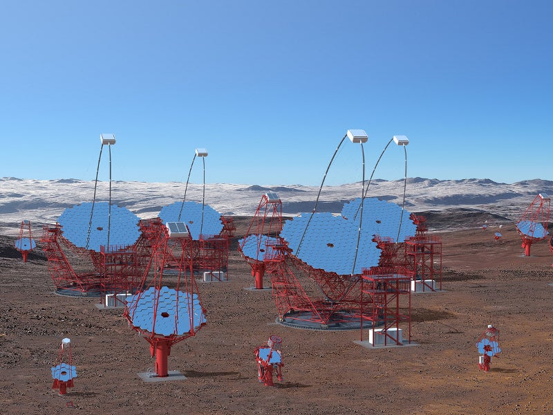 The Cherenkov Telescope Array (CTA) is the world’s largest high-energy gamma-ray observatory. Credit: Gabriel Pérez Diaz, IAC / Marc-André Besel, CTAO.