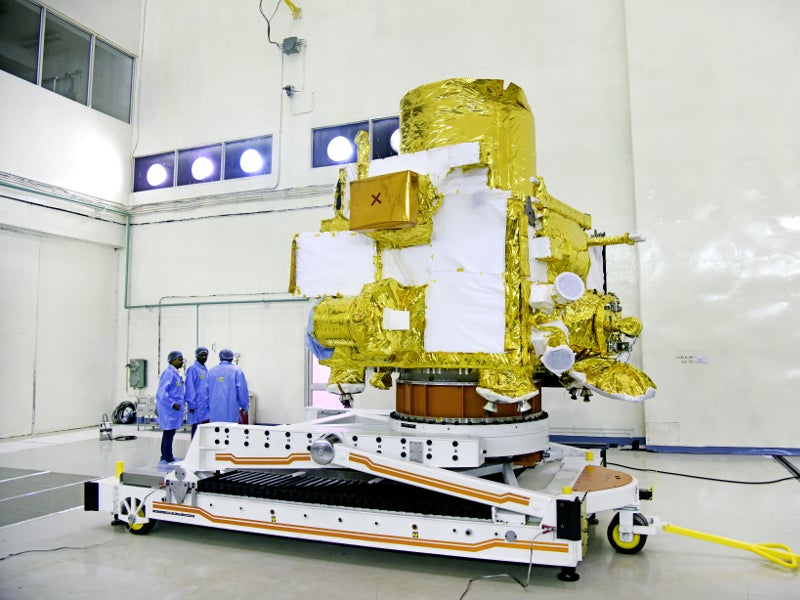 The Chandrayaan-2 orbiter  was designed to orbit the moon. Image courtesy of ISRO.