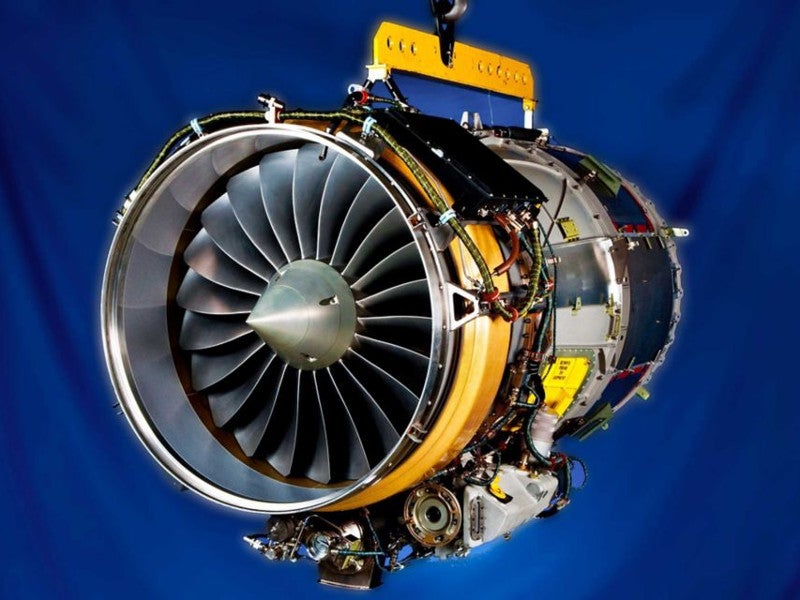 Two Honeywell HTF7500E turbofan engines power the business jet. Credit: Honeywell International Inc.