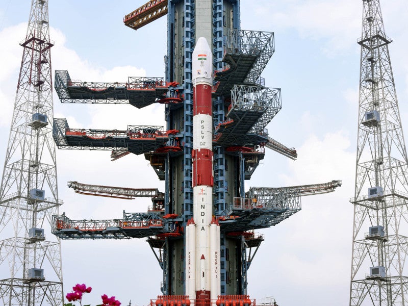 Cartosat-3 was launched on board PSLV-C47 rocket from Satish Dhawan Space Centre (SDSC) SHAR in November 2019. Credit: ISRO.
