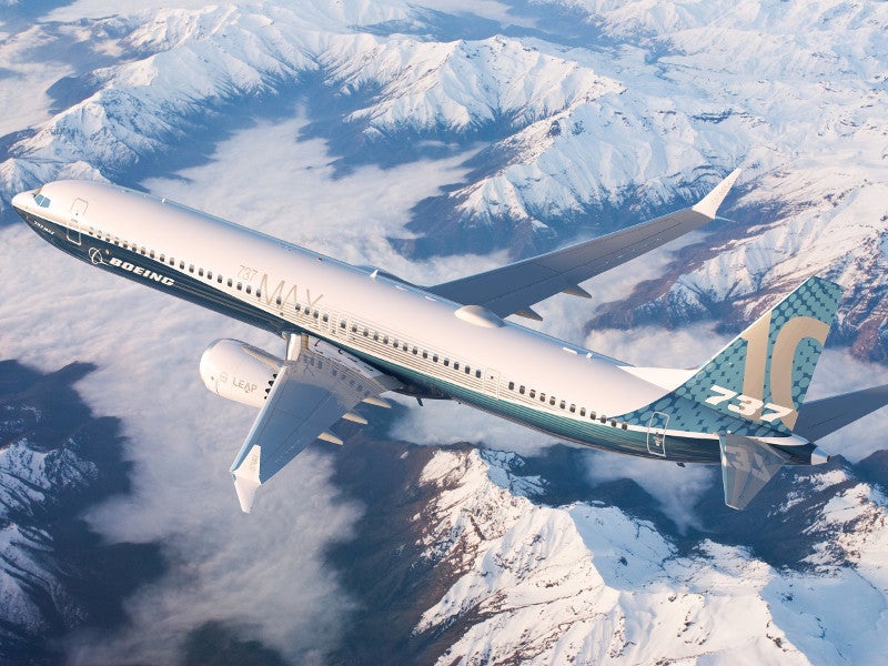 Boeing's 737 MAX 10 is designed to carry up to 230 passengers. Image courtesy of Boeing.