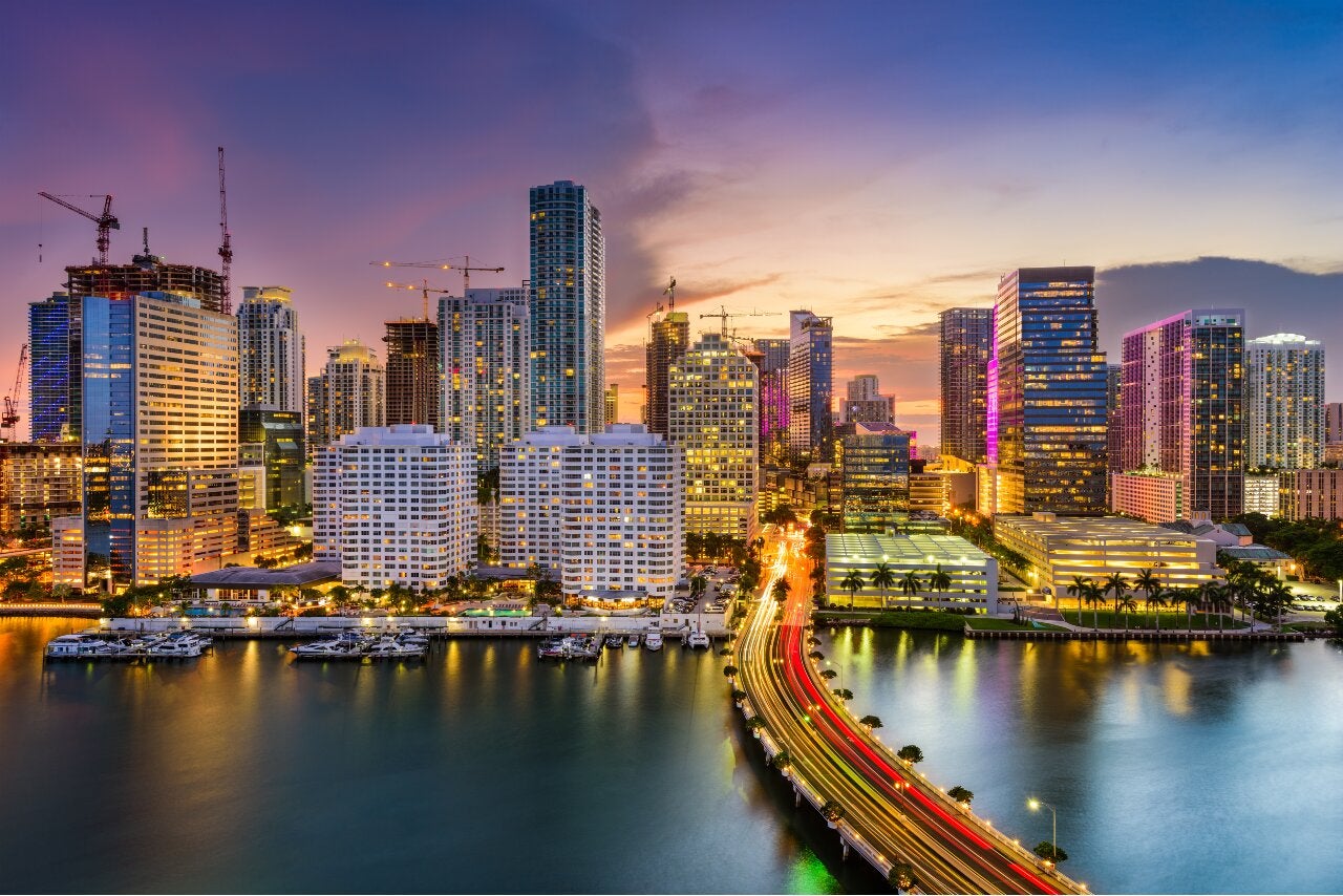 Miami-Florida-nightime