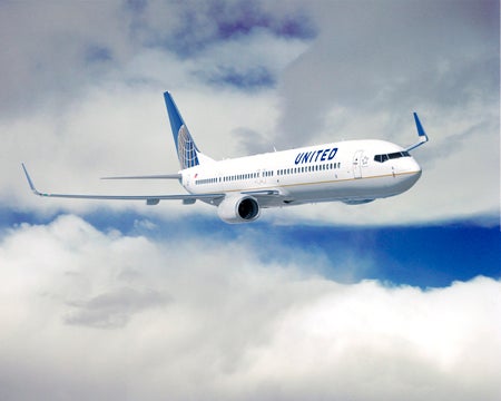 United airlines' Boeing 737 ER