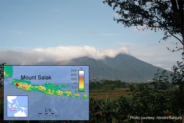 Mount Salak - location of Sukhoi Superjet 100 crash